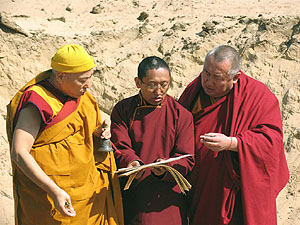 Закладка буддийского монастыря в Улан-Удэ, апрель 2005