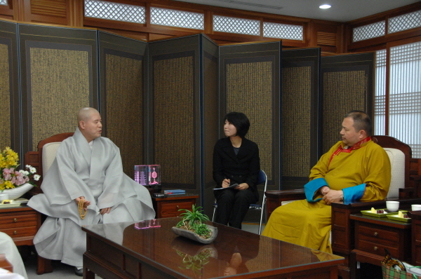 Тэло Тулку Ринпоче встретился с патриархом Корейского Буддийского ордена Чоге