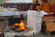Фоторепортаж. Ело Ринпоче провёл огненную пуджу в Кижингиском районе Бурятии