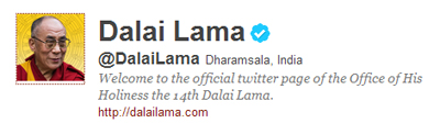 Далай-лама назван самым активным религиозным лидером в соцсетях