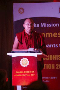 Гьялванг Кармапа выступил с речью на открытии экологической секции Глобального буддийского конгресса