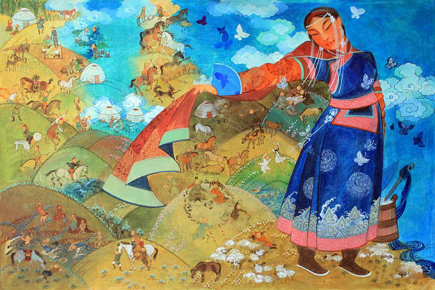 Монгольские видения: крылатые лошади и шаманские небеса. Выставка в Тибетском доме в Нью-Йорке