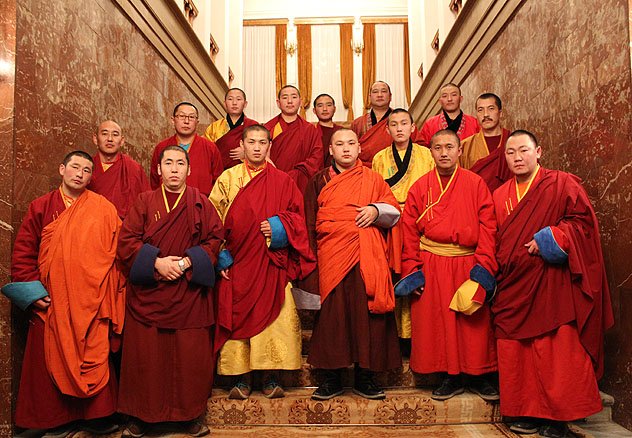 Монгольские ламы провели встречу в доме Чойбалсана