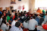 Фото. В Туве члены молодежного движения «Субедей» приняли обет буддиста-мирянина