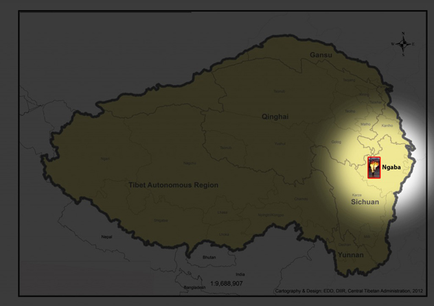 После нового самосожжения в тибетском регионе Нгаба сохраняется напряженная ситуация