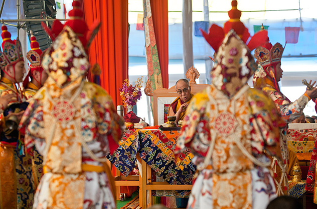 Далай-лама дарует посвящение Калачакры в Бодхгае  в январе 2016 года