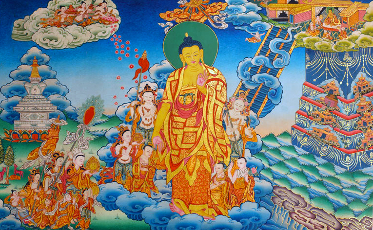 13 ноября &#8210; праздник нисхождения Будды Шакьямуни из рая Тридцати трех небожителей