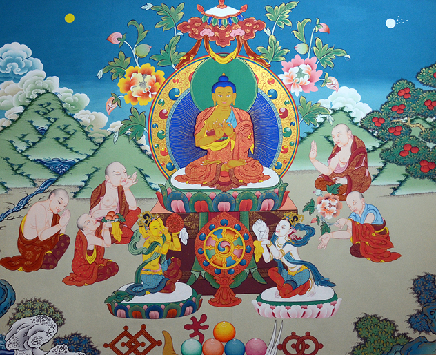 Тэло Тулку Ринпоче поздравил буддистов с праздником поворота колеса Учения Будды