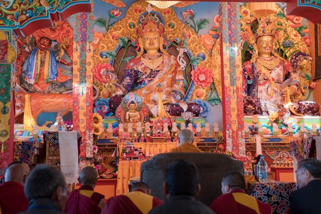 Далай-лама посетил монастырь Нгагьюр Дактог в Ладаке
