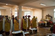 Затворники из Румтека совершили подношение молебна о долголетии Кармапе