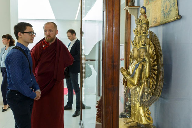 Выставку буддийского искусства открыли в Реставрационно-хранительском центре Эрмитажа на Старой Деревне