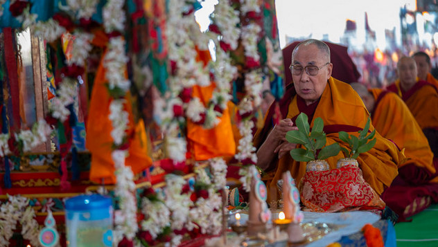 Далай-лама даровал посвящение Одиночного Ямантаки