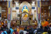 Его Святейшество Далай-лама во время второго дня учений, организованных по просьбе буддистов из Тайваня. Дхарамсала, штат Химачал-Прадеш, Индия. 4 октября 2019 г. Фото: дост. Тензин Джампхел.