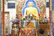 Его Святейшество Далай-лама дарует разрешение на практику Махамаюри во время заключительного дня учений, организованных по просьбе буддистов из Тайваня. Дхарамсала, штат Химачал-Прадеш, Индия. 5 октября 2019 г. Фото: дост. Тензин Джампхел.