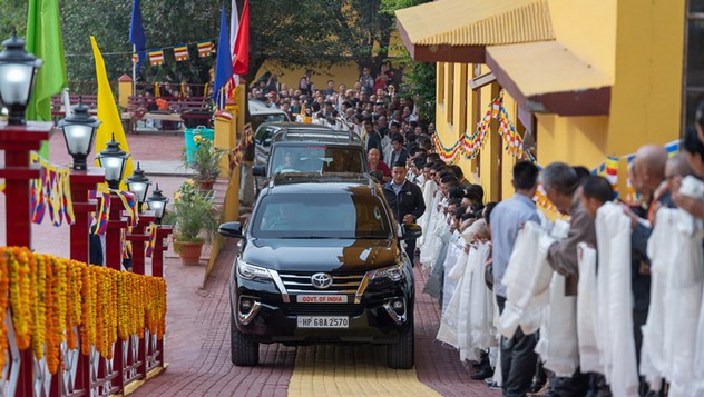 Далай-лама принял участие в праздновании 600-летия со дня рождения основателя монастыря Гьюто