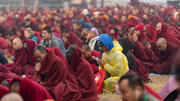 Далай-лама продолжил даровать учения по «Циклу учений Манджушри», начатые им в прошлом году