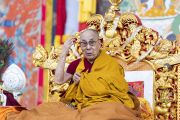 Его Святейшество Далай-лама дарует заключительные разрешения из «Цикла учений Манджушри». Бодхгая, штат Бихар, Индия. 6 января 2020 г. Фото: Тензин Чойджор.