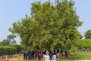 Церемония высадки деревца в честь визита Его Святейшества Далай-ламы в резиденцию главного министра штата Бихар Нитиша Кумара. Патна, штат Бихар, Индия. 17 января 2020 г. Фото: Лобсанг Церинг.