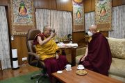 Фоторепортаж. Его Святейшество Далай-лама XIV даровал особую аудиенцию Его Святейшеству Дрикунг Кьябгон Чецанг Тинлей Лхундупу