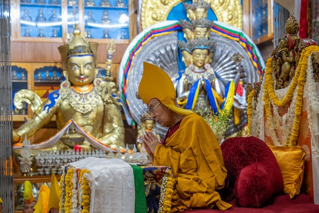 Фоторепортаж. Его Святейшество Далай-лама. Предварительное посвящение Херуки в традиции Луипы и молебен о долгой жизни духовного лидера