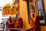 Его Святейшество Далай-лама посещает библиотеку Шераб Кьецал-линг в монастыре Тикси в Ле, Ладак, Индия, 25 июля 2022 года. Фото: Тензин Чойджор