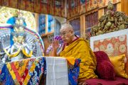 Его Святейшество Далай-лама дарует учения по просьбе буддистов из Юго-Восточной Азии. Дхарамсала, штат Химачал-Прадеш, Индия. 15 сентября 2022 г. Фото: Тензин Чойджор (офис ЕСДЛ).