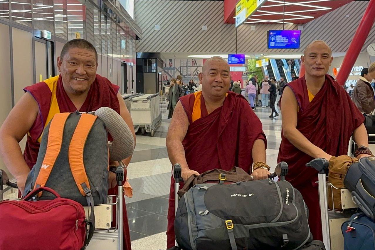 Видео. В Республике Тыва встретили монахов, прибывших из тибетского монастыря Дрепунг Гоманг