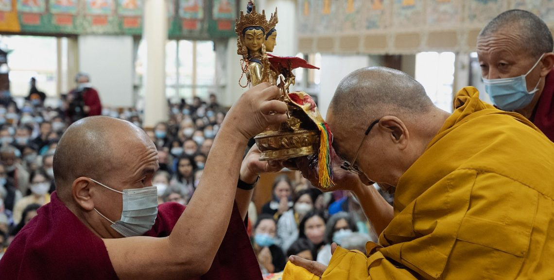 Видео. Далай-лама. Встреча со слушателями курсов философии традиции Наланда Тибетского дома (Нью-Дели)