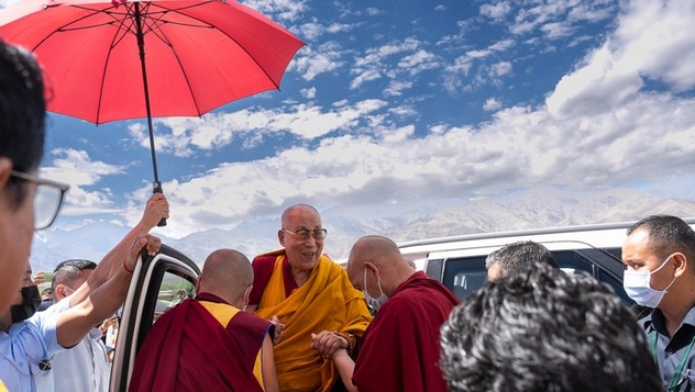 В Синдху Гате состоялся прощальный обед в связи с завершением визита Далай-ламы в Ле